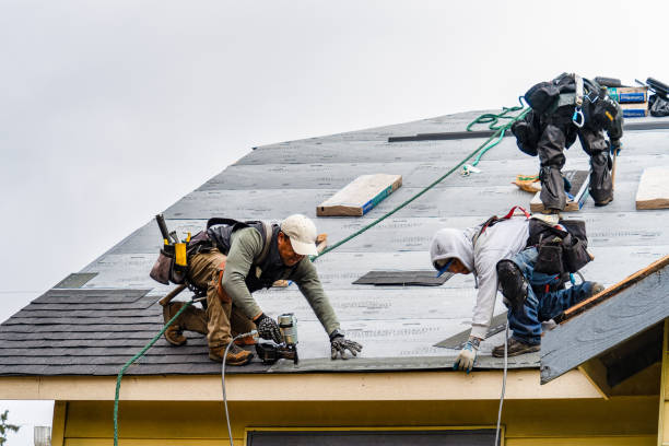 Professional Gutter Installation technician working in White, GA